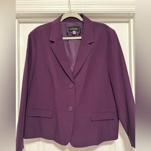 Evan Picone Black Label Women's Purple Blazer, 18